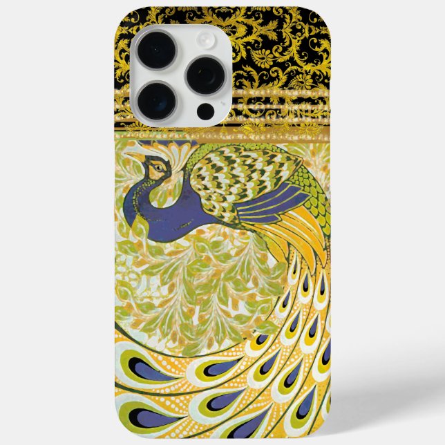 Coques Case-Mate iPhone Peacock Art Déco (Verso)