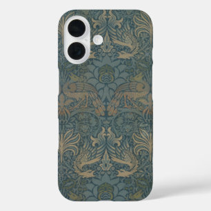 Coque Pour iPhone 16 Peacock et Dragon par William Morris