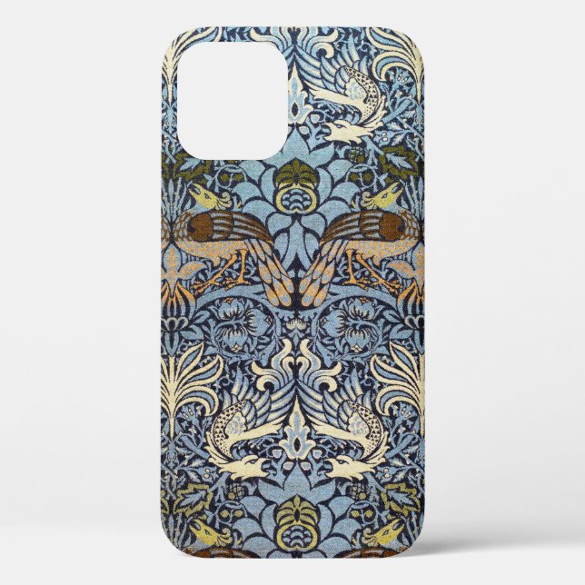 Coques Case-Mate iPhone Peacock et Dragon, William Morris (Verso)