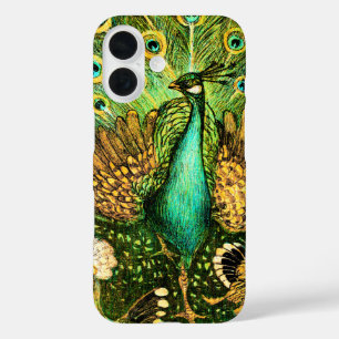 Coque Pour iPhone 16 Peacock et poulets Art nouveau néerlandais