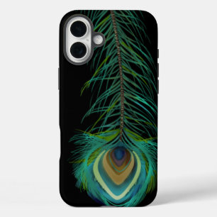 Coque Pour iPhone 16 Plus Peacock Feather Vous Choisissez Couleur Arrière - 