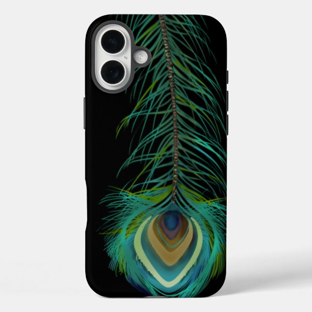 Coques Case-Mate iPhone Peacock Feather Vous Choisissez Couleur Arrière -  (Verso)