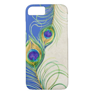 Coque iPhone 7 Peacock Feathers Royal Damask Personnalisé Names