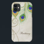 Coque Case-Mate iPhone Peacock Feathers Royal Damask Personnalisé Names<br><div class="desc">PALETTE DE COULEUR : vert, bleu turquoise, pourpre, vert citron, bronzé et crème. COLLECTION DE CONCEPTION : Il s'agit d'un coque concepteur Mini IPad coordonné qui correspond à l'ensemble mariage moderne et sophistiqué "Peacock Feathers". Doté de plumes Peacock stylisées et de couleur pastel, avec votre choix de couleur arrière -...</div>