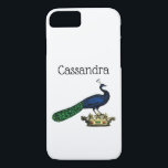 Coque Case-Mate iPhone Peacock héraldique Vintage stylisé sur Couronne C<br><div class="desc">Peacock héraldique vintage sur une couronne Invitations personnalisables et accessoires avec un dessin stylisé Vintage d'un paon sur une couronne. Vous pouvez facilement customiser ces produits en ajoutant des champs de texte, en supprimant des champs de texte existants, en modifiant des images de conception ou en ajoutant des images supplémentaires...</div>