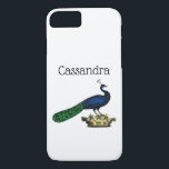 Coque Case-Mate iPhone Peacock héraldique Vintage stylisé sur Couronne C<br><div class="desc">Peacock héraldique vintage sur une couronne Invitations personnalisables et accessoires avec un dessin stylisé Vintage d'un paon sur une couronne. Vous pouvez facilement customiser ces produits en ajoutant des champs de texte, en supprimant des champs de texte existants, en modifiant des images de conception ou en ajoutant des images supplémentaires...</div>