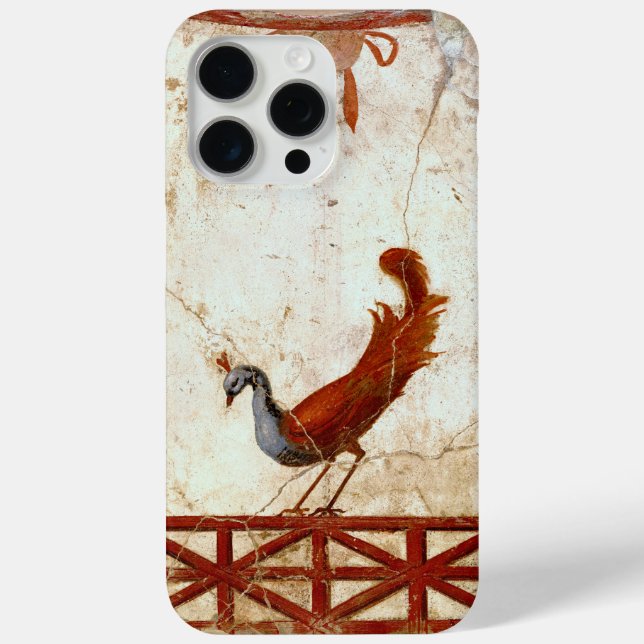 Coques Case-Mate iPhone Peacock sur Fresco Ancienne peinture romaine antiq (Verso)