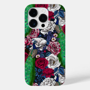 Coque Case-Mate iPhone Peacocks dans le jardin rose