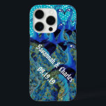 Coque iPhone 16 Pro Peacocks vintages Embrasser les cadeaux de mariage<br><div class="desc">Inséparables vintages Kissing Peacocks Mariage coque iphone</div>