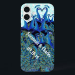 Coque Pour iPhone 16 Plus Peacocks vintages Embrasser les cadeaux de mariage<br><div class="desc">Vibes vintages Funny Peacocks Embrasser Mariage Téléphone Case</div>