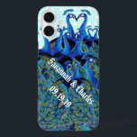 Coque Pour iPhone 16 Plus Peacocks vintages Embrasser les cadeaux de mariage<br><div class="desc">Vibes vintages Funny Peacocks Embrasser Mariage Téléphone Case</div>
