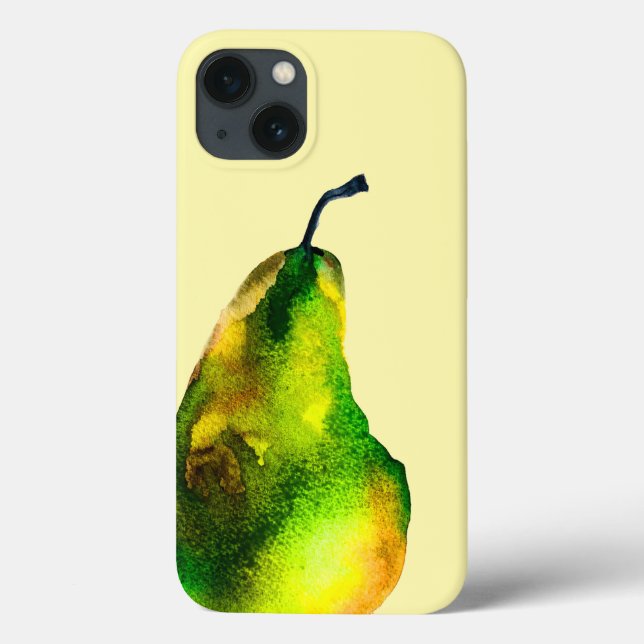 Coques Case-Mate iPhone Pear art mignon aquarelle fruit (Verso)