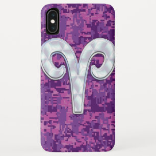 Etui iPhone Case-Mate Pearle comme Aries SIGNE Zodiaque Camouflage rose