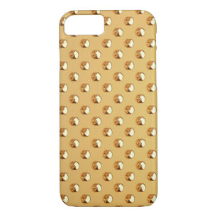 Coque iPhone 8/7 PEARLS EN OR PURE Motif + votre texte / photo