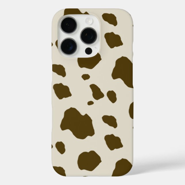 Coques Case-Mate iPhone Peau animale Zones Brown de vache (Verso)