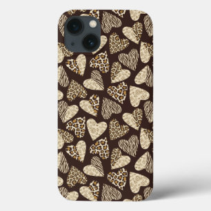 Etui iPhone Case-Mate Peau d'animal avec des coeurs