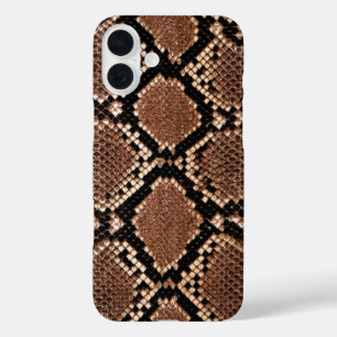 Coque Pour iPhone 16 Plus Peau de Crotale Diamondback Occidental