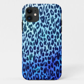 Etui iPhone Case-Mate peau de fourrure poster de animal de léopard bleu