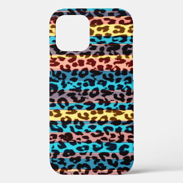 Coques Case-Mate iPhone peau de fourrure poster de animal de léopard rayur (Verso)