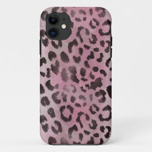 Etui iPhone Case-Mate Peau de léopard en rose rose