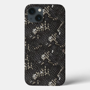 Case-Mate iPhone Case Peau de serpent de diamant noir
