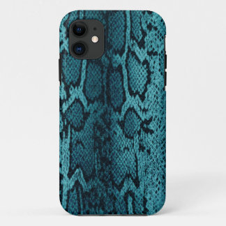 Coque Case-Mate iPhone Peau de serpent de turquoise