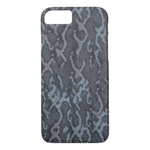 Etui iPhone Case-Mate Peau de serpent gris bleu