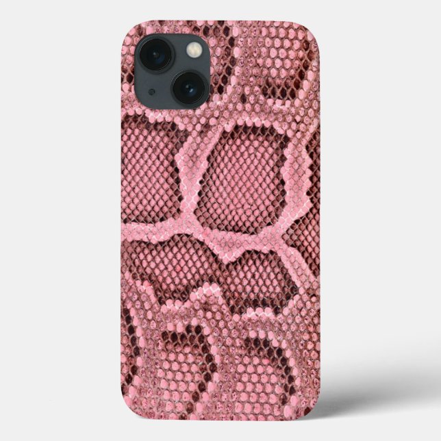 Coques Case-Mate iPhone Peau de serpent rose (Verso)