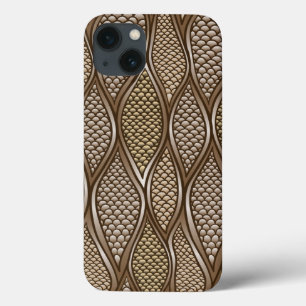 iPhone 13 Case Peau de serpent stylisée