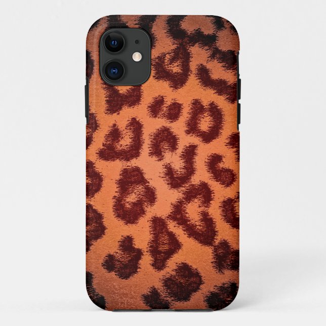 Coques Case-Mate iPhone Peau Empreinte de léopard Brown (Dos)