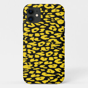 Etui iPhone Case-Mate Peau Empreinte de léopard Jaune et Noire