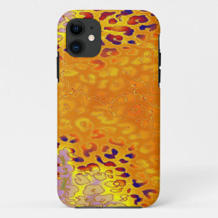 Coque Case-Mate Pour iPhone Peau Empreinte de léopard rétro (Jaune, Orange, Gr