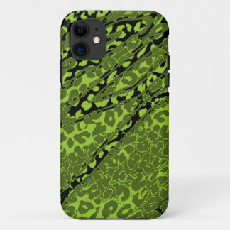 Case-Mate iPhone Case Peau Empreinte de léopard rétro (verte, citron ver