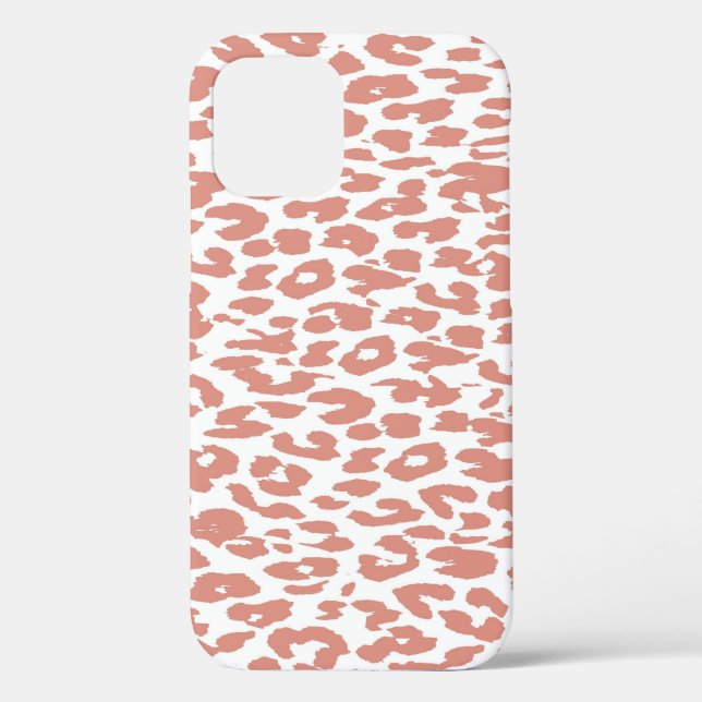 Coques Case-Mate iPhone Peau Empreinte de léopard rose (Verso)