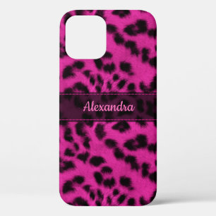 Case-Mate iPhone Case Peau léopard de neige rose Imprimer, Nom Customis