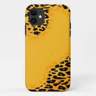 Etui iPhone Case-Mate Peau rétro jaune et noire empreinte de léopard