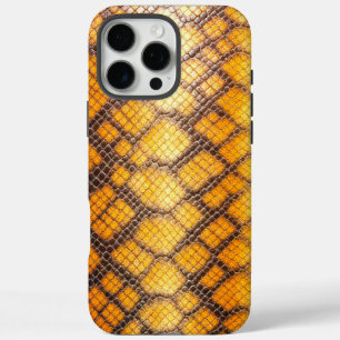 Coque iPhone 16 Pro Max Peau vive : orange gras et noir