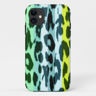 Coque iPhone 11 Peaux de poils poster de animal d'art de léopard