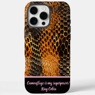 Coque iPhone 16 Pro Max Peaux de serpents colorés montrent l'art de la nat