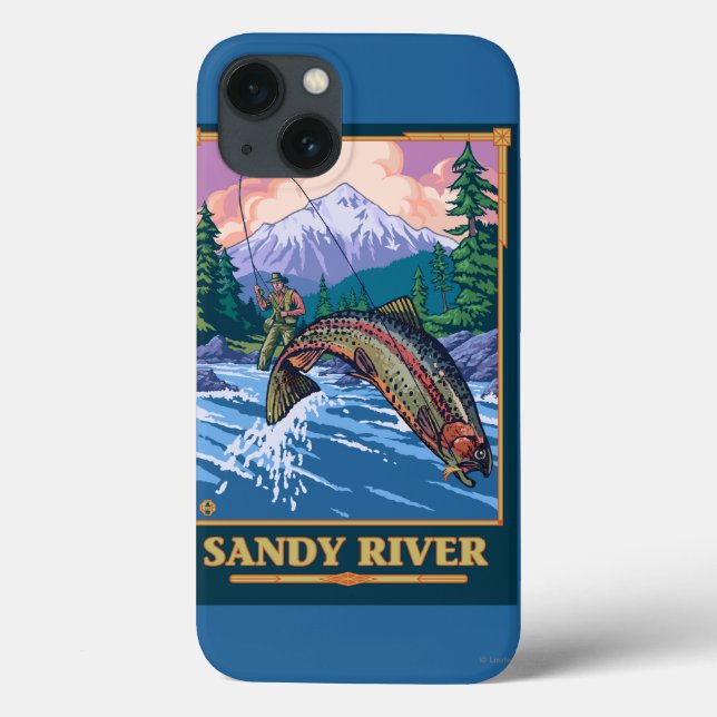 Coques Case-Mate iPhone Pêche à la mouche - Sandy River, Oregon (Verso)