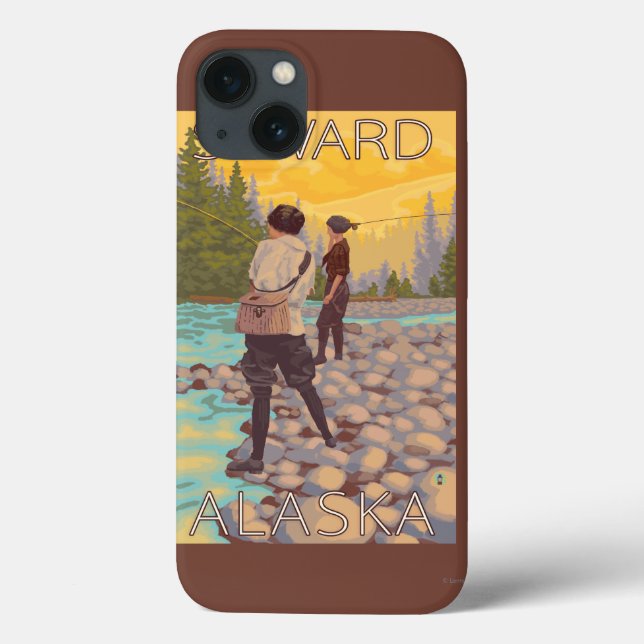 Coques Case-Mate iPhone Pêche à la mouche - Sewing, Alaska (Verso)