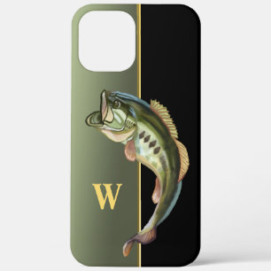 Case-Mate iPhone Case Pêche au bass sautant monogramme moyen