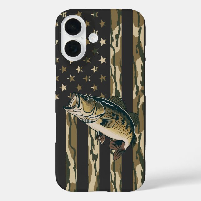 Coques Case-Mate iPhone Pêche Bottomland Camion Américain Drapeau Poisson (Verso)