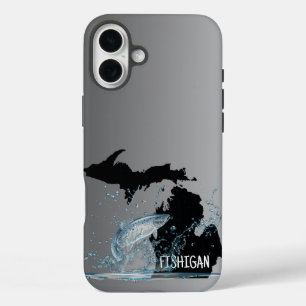 Coque Pour iPhone 16 Plus Pêche Dans Le Michigan Big Fish