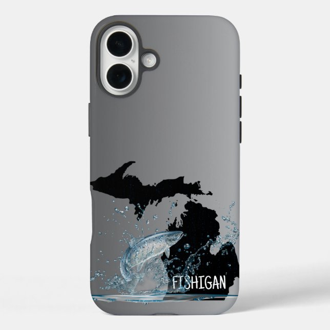 Coques Case-Mate iPhone Pêche Dans Le Michigan Big Fish (Verso)