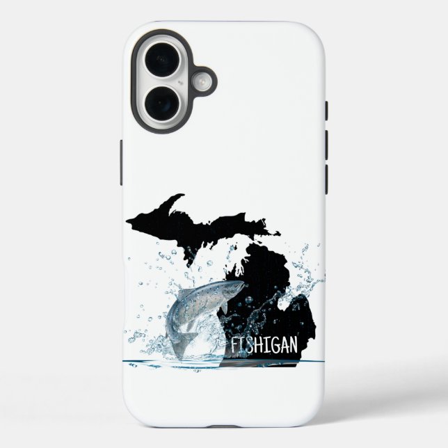Coques Case-Mate iPhone Pêche Dans Le Michigan Big Fish (Verso)