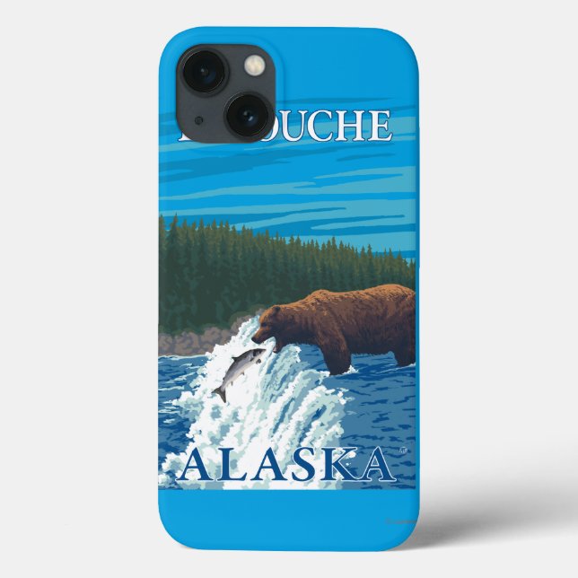 Coques Case-Mate iPhone Pêche d'ours en rivière - Latouche, Alaska (Verso)