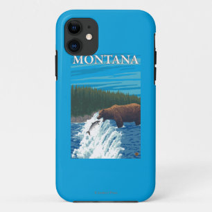 Coque Case-Mate Pour iPhone Pêche d'ours en rivière - Montana