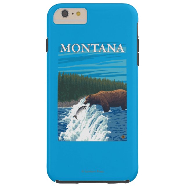 Coques Case-Mate iPhone Pêche d'ours en rivière - Montana (Dos)
