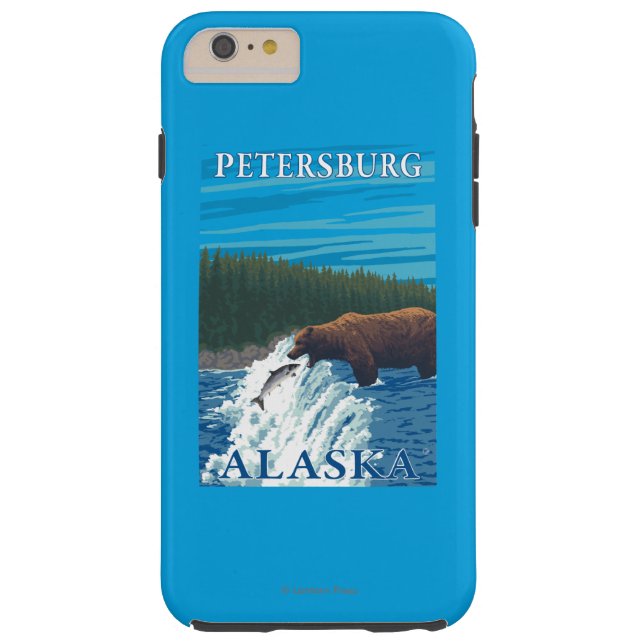 Coques Case-Mate iPhone Pêche d'ours en rivière - Pétersbourg, Alaska (Dos)